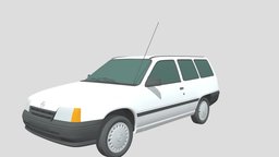 Opel Kadett E Caravan (3-Doors) (1991) e, opel, caravan, realistic, photoreal, 1991, car, 3-door, kadett