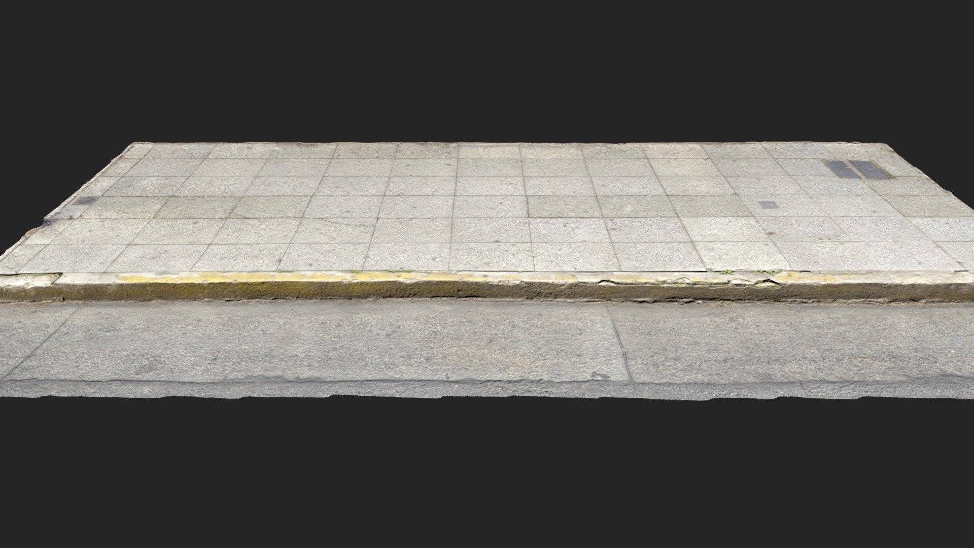 Photogrametry sidewalk - Sidewalk - Buy Royalty Free 3D model by DiegoSaitta.3d 3d model