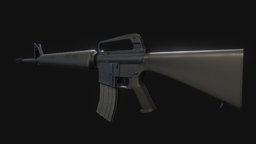 M16A1 rifle, assault, gaming, m16, m16a1, weapon, gun