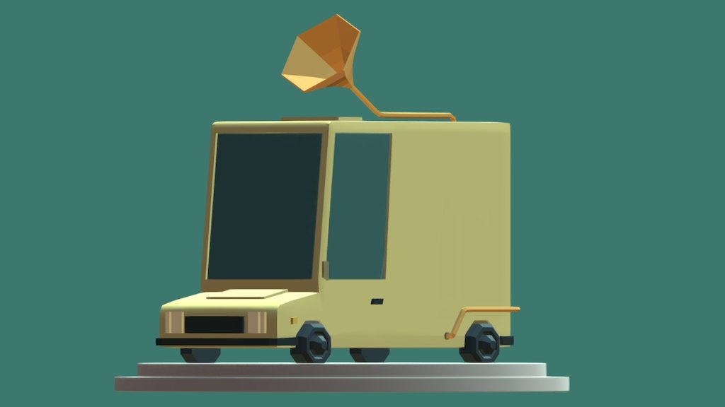 LowPoly Cartoon Car - 3D model by sergyoh 3d model