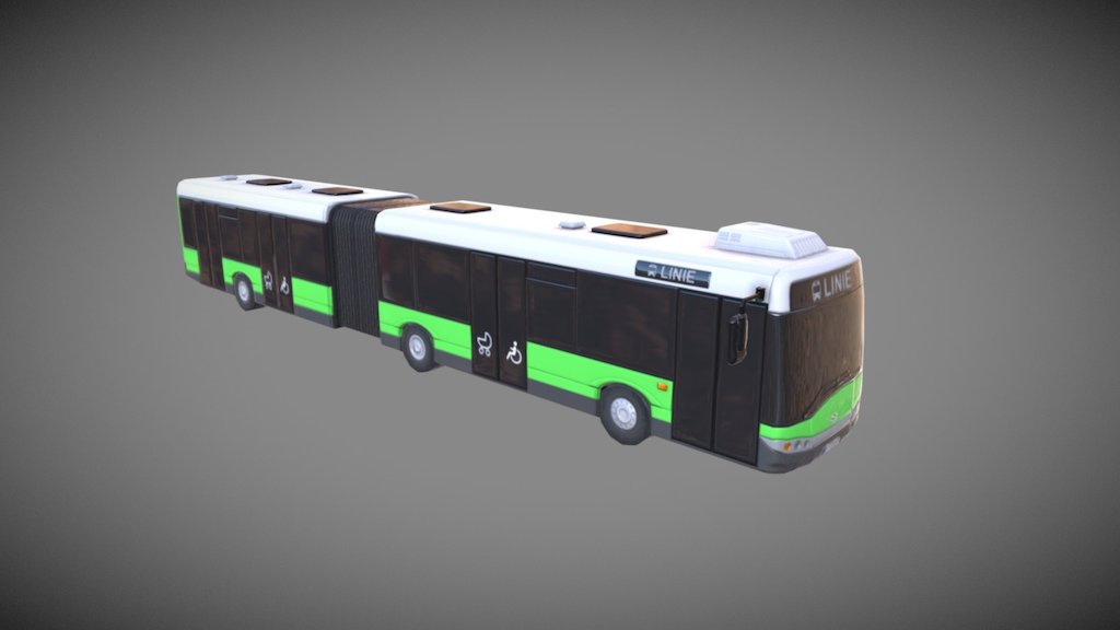 A bus model for cities:skylines - Solaris Urbino 18 - 3D model by wiki 3d model