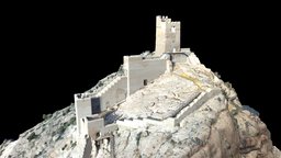 Castillo de Alhama de Murcia spain, meshlab, laserscanning, farofocus3d, castles, murica, dronephotogrammetry, realitycapture