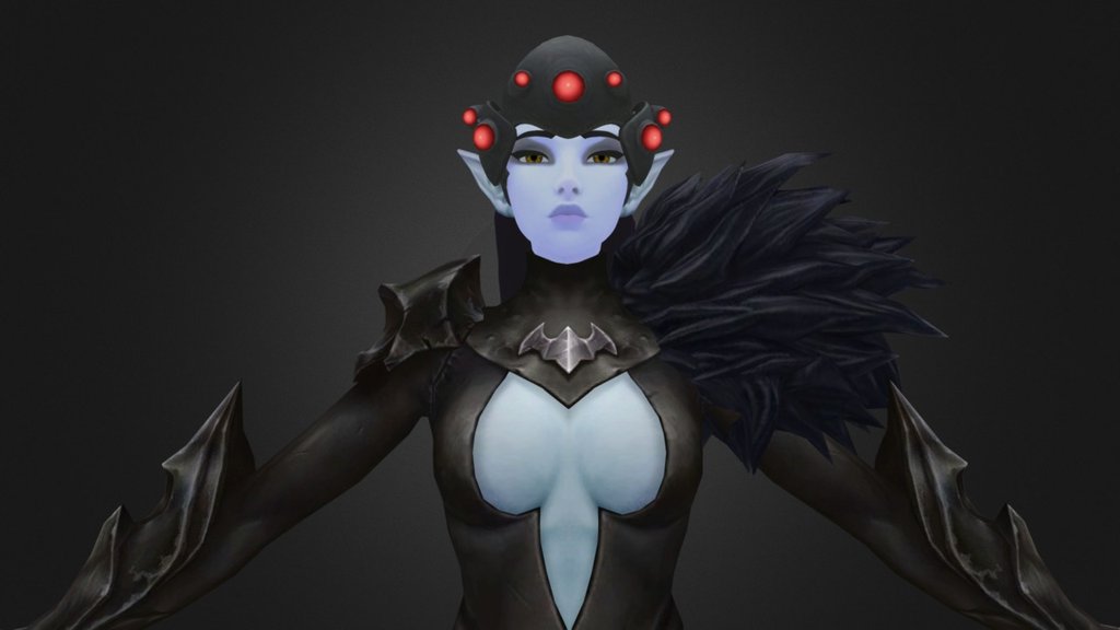 Overwatch Widowmaker Costum Mod - Widowmaker Dark Elf - 3D model by arisumatio 3d model