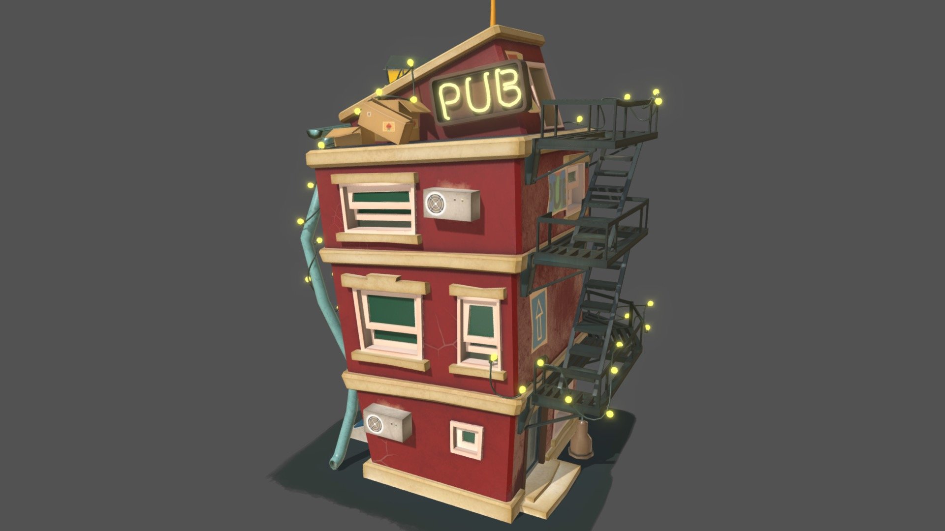 Created from scratch. 
Textures size: 2048 x 2048.
Please feel free to contact me. 
Hope you like it - Free Cartoon House Pub - Download Free 3D model by Artsiom Savelyeu (@artsiom) 3d model