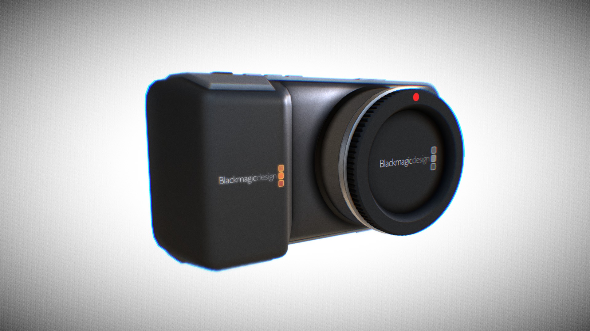 The technology of a digital film camera packed into a tiny size. I took 3 days from modeling to texturing the Blackmagic Pocket Cinema Camera - Blackmagic Pocket Cinema Camera - 3D model by southeastfeez 3d model