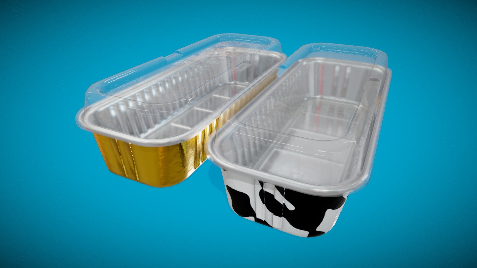 This is a 3D model of Foil Container-tray-Aluminum




Made in Blender 3.x (PBR Materials) and Rendering Cycles.

Main rendering made in Blender 3.x + Cycles using some HDR Environment Textures Images for lighting which is NOT provided in the package!

What does this package include?




3D Modeling of Foil Container

2K and 4K Textures (Base Color, Normal Map, Metallic ,Roughness, Ambient Occlusion, Opacity)

Important notes




File format included - (Blend, FBX, OBJ, GLB, STL)

Texture size - 2K and 4K

Uvs non - overlapping

Polygon: Low Poly

Centered at 0,0,0

In some formats may be needed to reassign textures and add HDR Environment Textures Images for lighting.

Not lights include

No special plugin needed to open the scene.

If you like my work, please leave your comment and like, it helps me a lot to create new content. If you have any questions or changes about colors or another thing, you can contact me at we3domodel@gmail.com - Foil Container tray - Aluminum - Buy Royalty Free 3D model by We3Do (@we3DoModel) 3d model