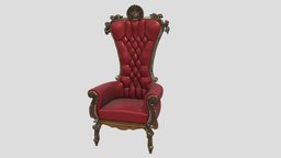 18th century royal lounge chair century, furniture, baroque, versailles, 18th, 1800s, rococo, chair