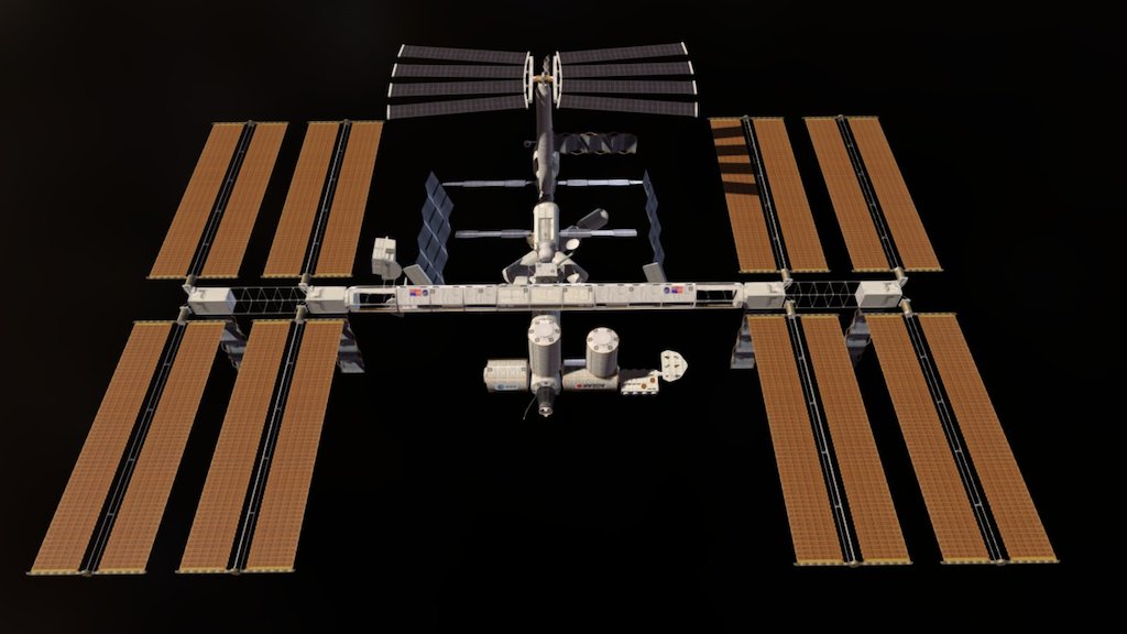 Modelo 3D del satelite ISS.

Este modelo ha sido descargado desde &ldquo;The Celestia Motherlode