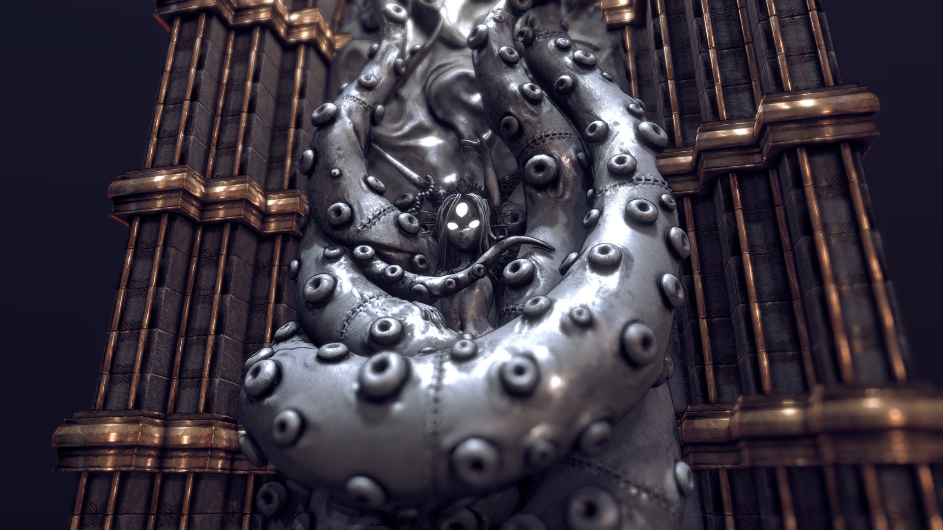 Hero & Demon King - Past Demon Queen bas relief - 3D model by TGS (@tgsmurf) 3d model