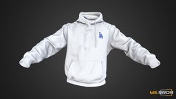 [Game-Ready] White Hoodie topology, style, white, fashion, stylish, ar, hood, fabric, casual, hoodie, low-poly, photogrammetry, lowpoly, 3dscan, gameasset, gameready, casual-fashion, noai, fahsion-scan
