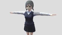 【Anime Character】Female14/15 (Discount/Unity 3D)