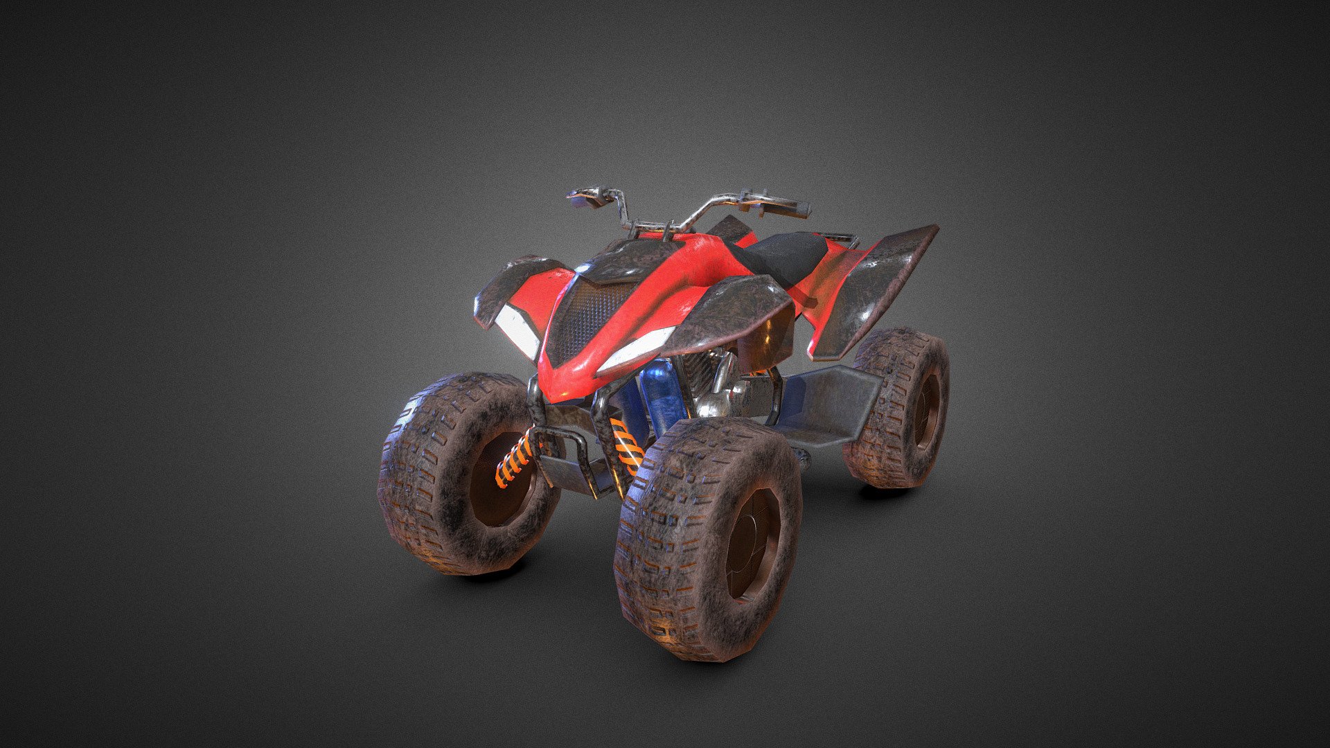 A low poly 3D model of a ATV for a VR Game I worked on.

I used Blender to make the model and substance Painter for the Textures - ATV Raptor - 3D model by nathanDoodl 3d model