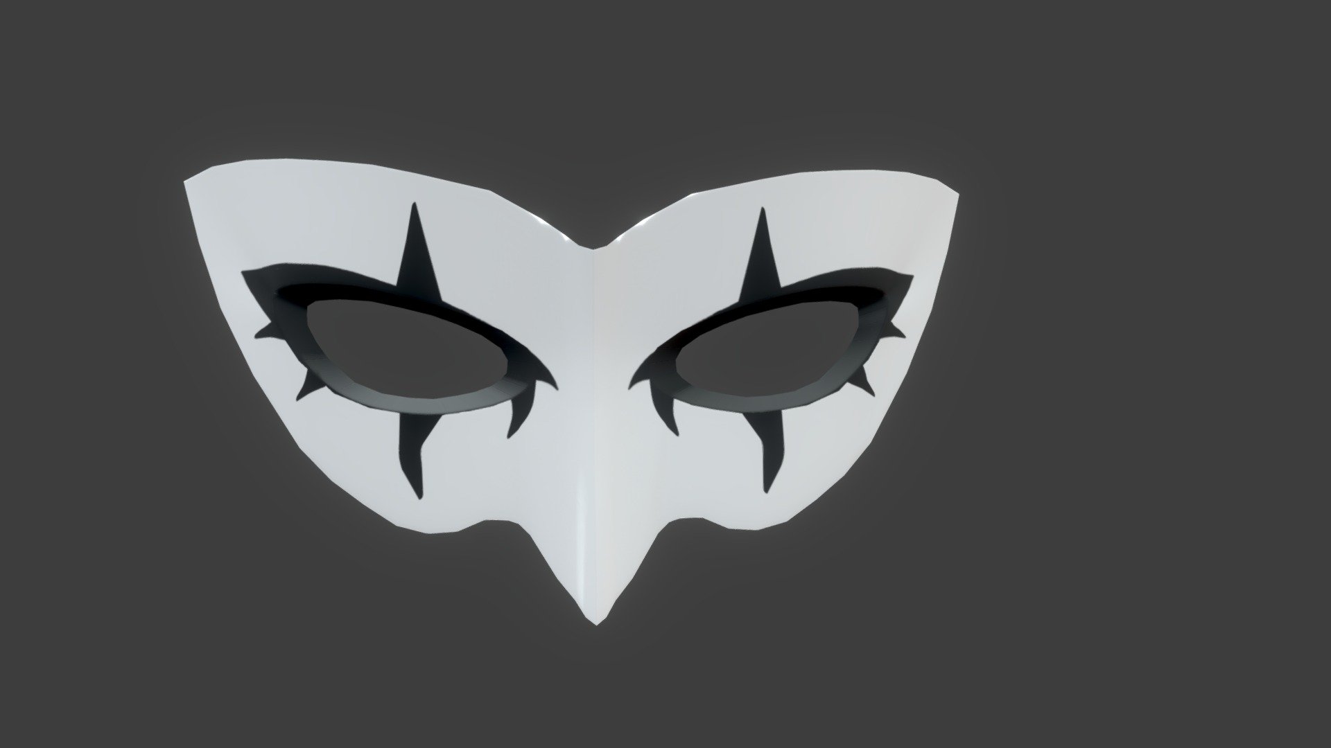 3D Model of Joker's mask from Persona 5 - Joker's Mask - Persona 5 - Download Free 3D model by DarkTenshiDT 3d model