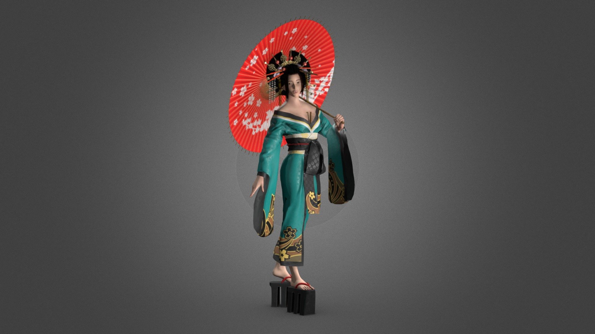 This work is an original art licensed under CC BY-NC 4.0

Original concept ALL RIGHTS RESERVED

Hi everyone! Here my latest work: Oiran, a character I designed. 

Body sculpted in Zbrush, clothes made with Marvelous Designer and accessories modeled in Maya; retopologized and rigged in Maya, textured with Substance 3D Painter with some modifies in Photoshop.

Hope you like it! - Oiran - 3D model by Filippo Ferrarini (@FilippoFerrarini) 3d model