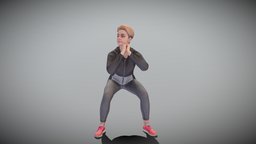 Young woman doing squats 376 cute, archviz, scanning, , fitness, gym, young, woman, yoga, realism, ukraine, athletic, workout, attractive, peoplescan, femalecharacter, tracksuit, sportswear, squatting, photoscan, realitycapture, photogrammetry, lowpoly, scan, female, sport, highpoly, scanpeople, deep3dstudio