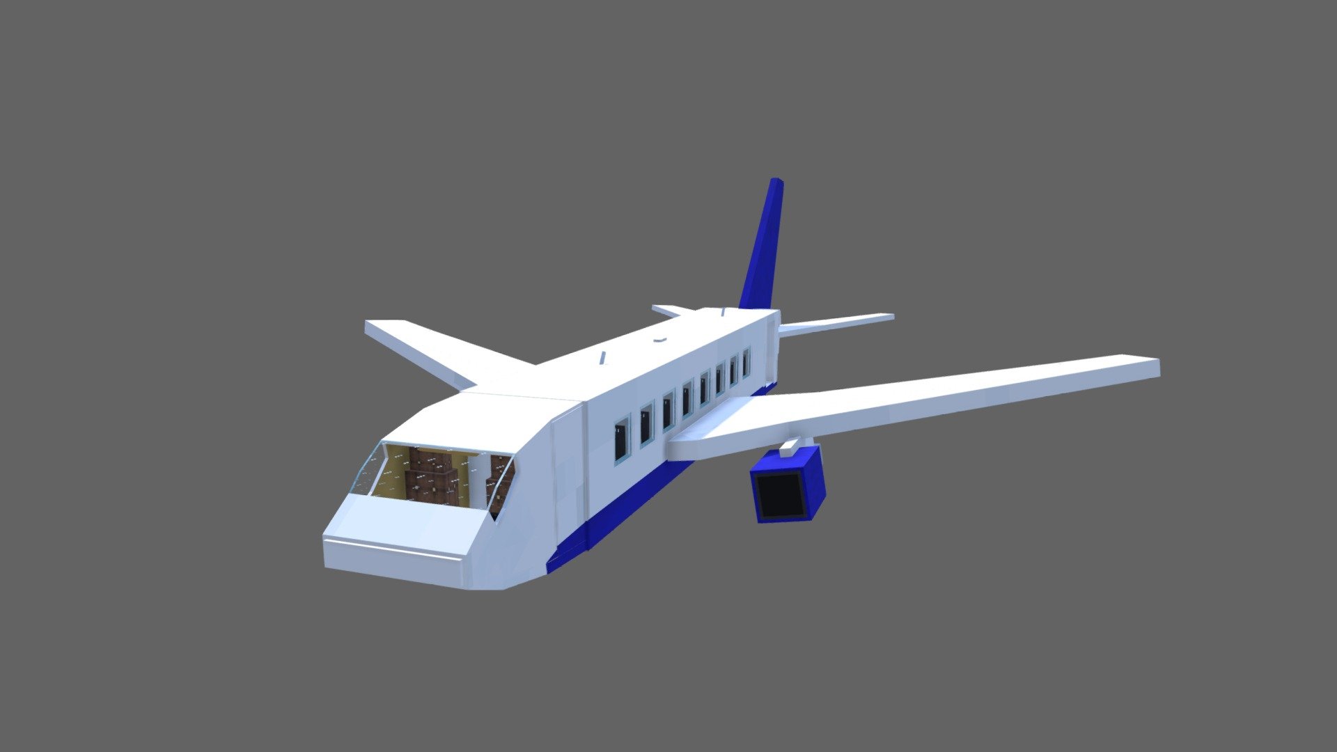 Boeing 767 - 3D model by zinkis 3d model