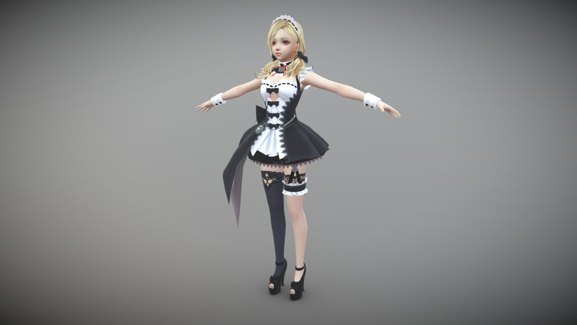 Cute Anime Girl Mage 3D Model - Cute Anime Girl Mage 3D Model - Download Free 3D model by Free3Diz 3d model
