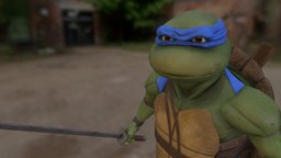 Leonardo ninja, leonardo, leo, tmnt, turtles, reptile
