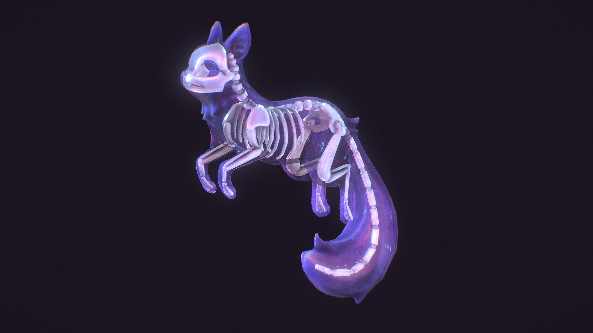 Ghost Kitty - 3D model by alchemyart 3d model