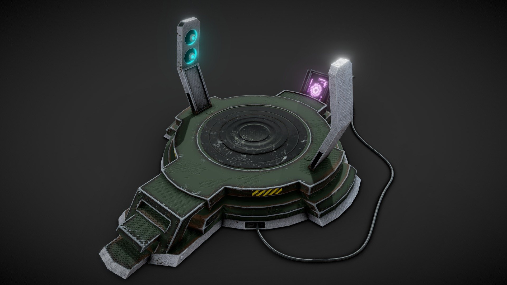 Basic rusty Scifi Teleporter.  Useful as a prop in any scifi enviroment. 

4k PBR textures.   I'll be adding more advanced versions in time 3d model