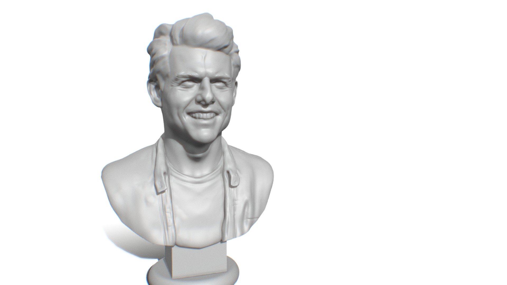 Tom Cruise for print - Tom Cruise - Buy Royalty Free 3D model by irakli_chkonia 3d model