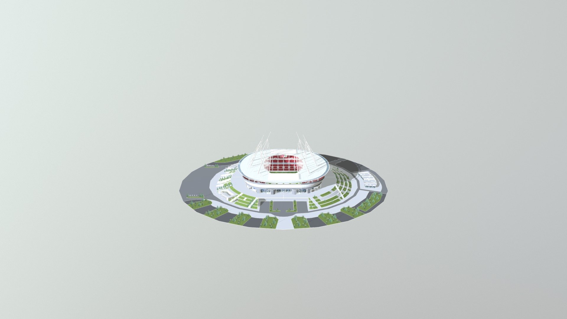 Stadium - 3D model by multimedia2017 3d model