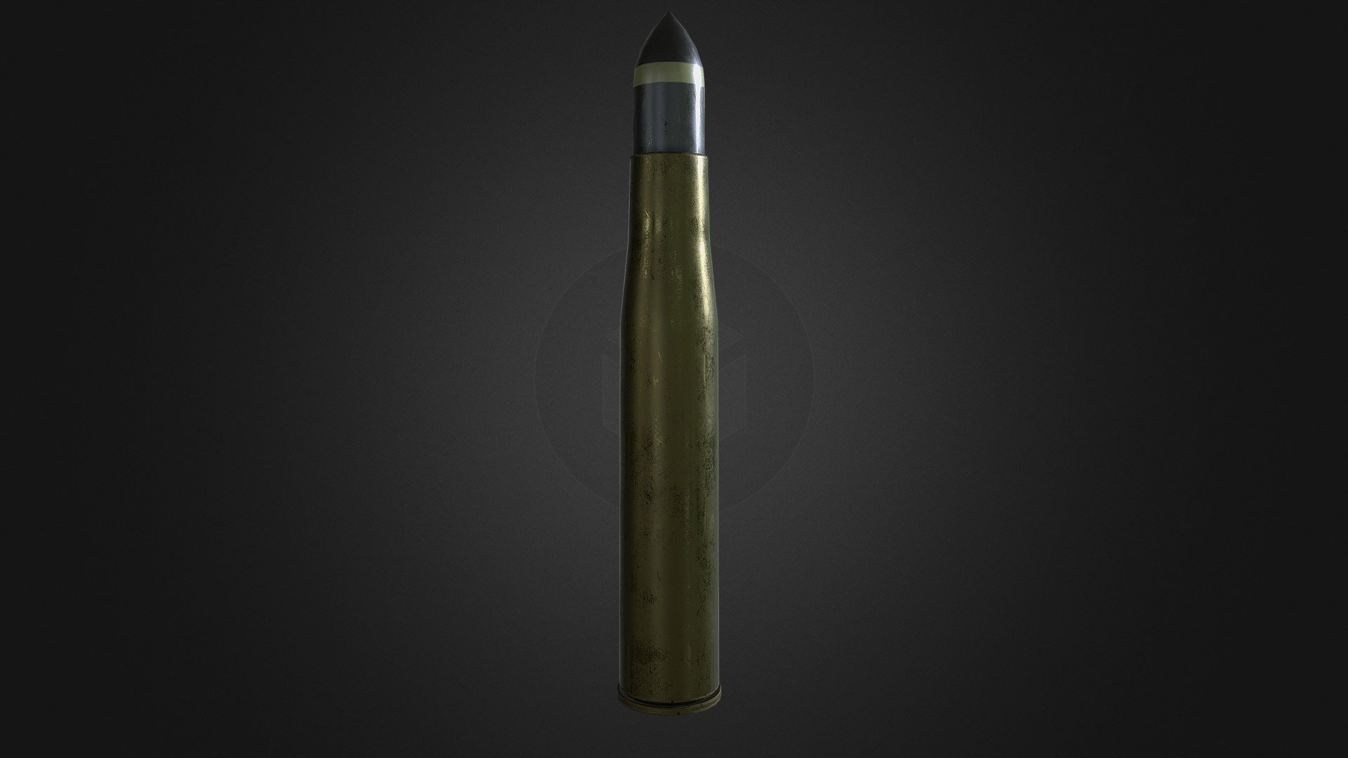 low poly tank shell for games - tank shell - 3D model by acidzenith 3d model