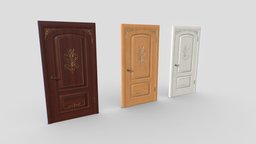 Classic Door pack 1 room, modern, white, palace, residential, luxury, entrance, double, solid, classic, natural, handle, traditional, carved, classical, knob, architecture, interior, door