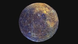 Sculpted 3D Mercury planet, solar, mercury, solar-system, blender, highpoly
