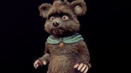 character Bear-fur-rigged-Mixamo