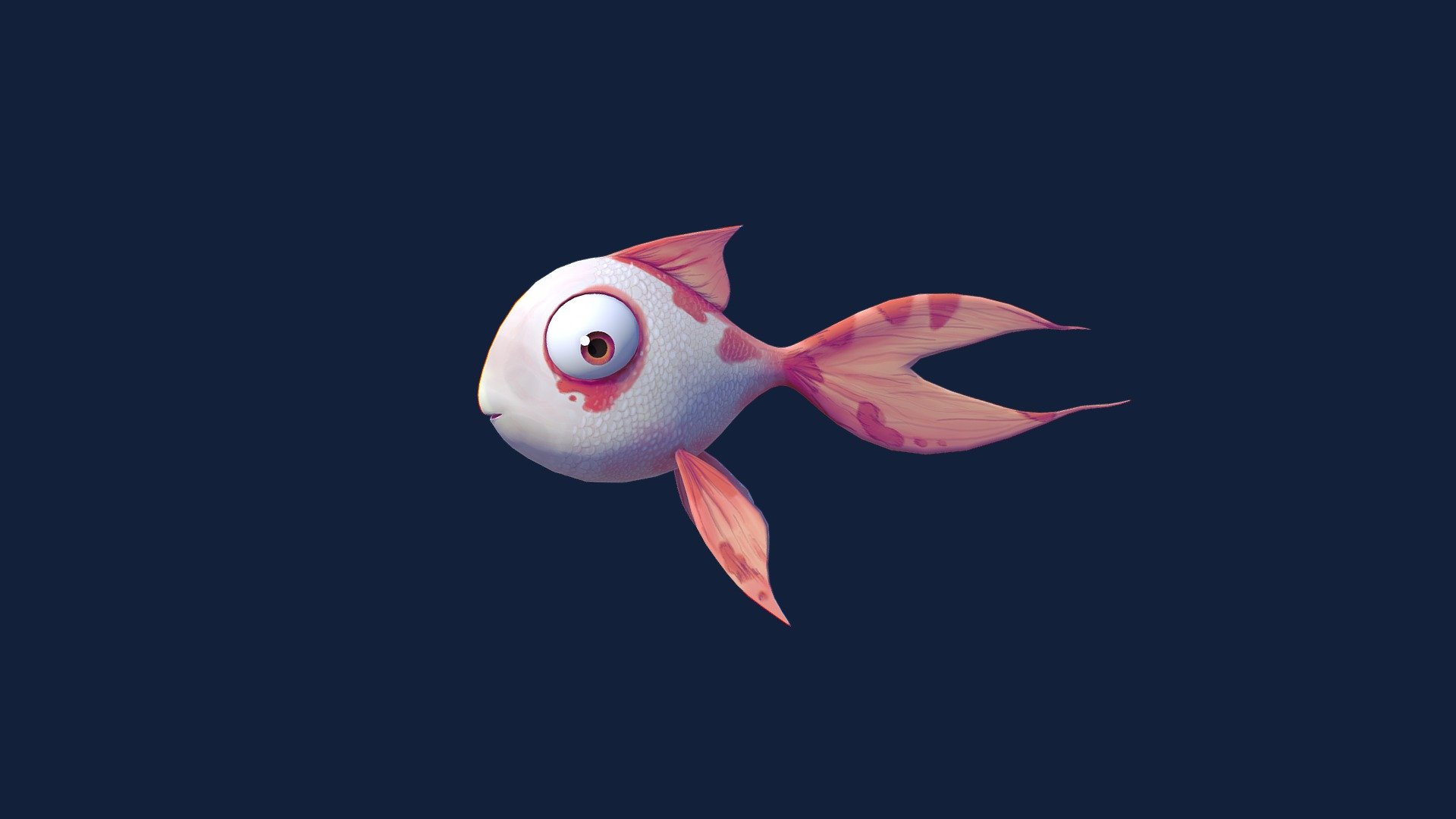 Funy cartoon fish character, use to animation - Fish - Download Free 3D model by ethem 3d model