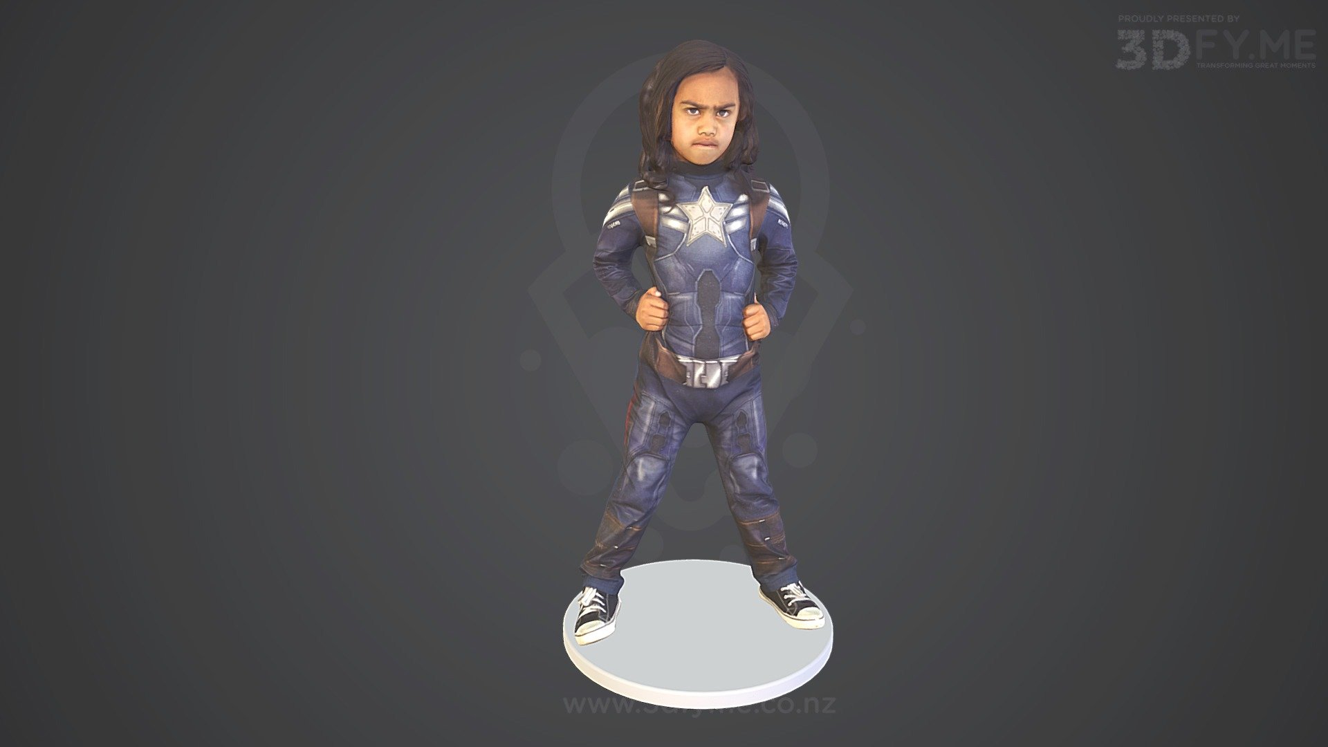 We love to 3D-scan kids - especially if there are as confident and ready to lead as this little fellow - a born conqueror :)

Get your own gorgeous 3D-Scan at https://3dfyme.co.nz 3d model
