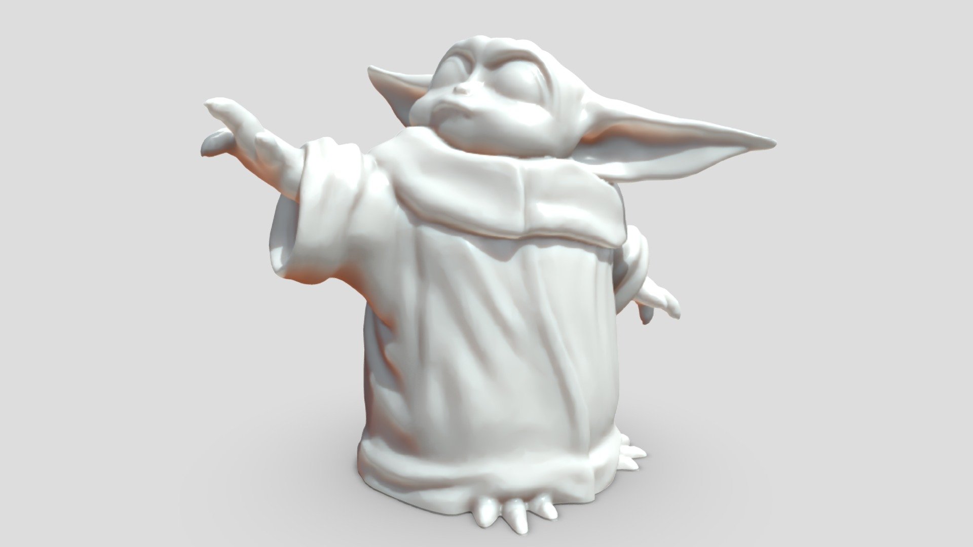 Mandalorian Yoda 50 - 3D model by rumbletummy (@evansjaw) 3d model