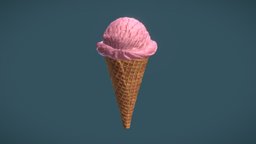 Bola de Sorvete ice, cream, cone, icecream, cornet, lolly, ball