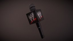 WWE Micophone raw, wrestler, wwe, smackdown, low-poly, micophone, promos, kayfab