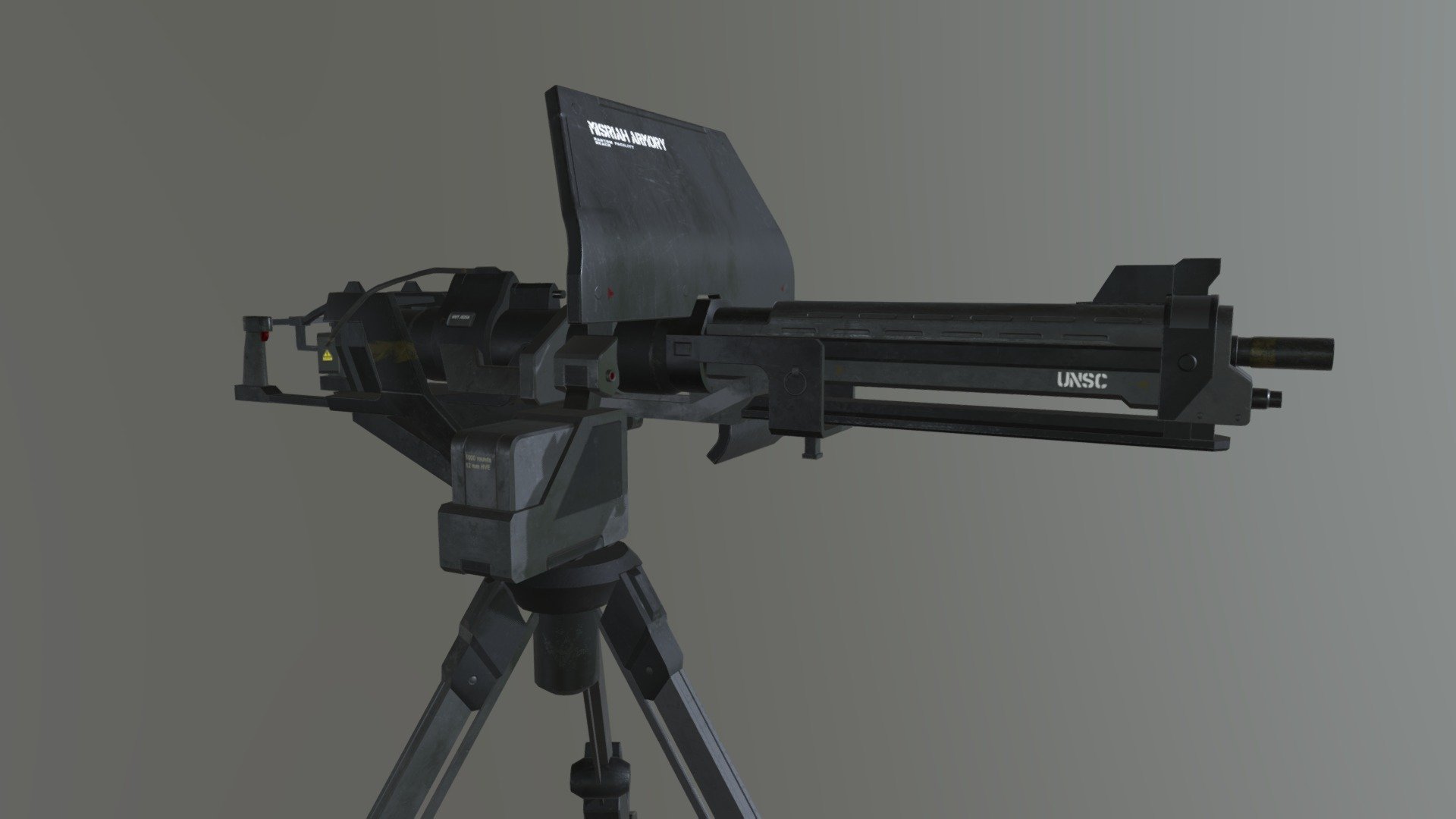 Model based on the gun from Halo Reach. Made for Operation: TREBUCHET mod for ArmA 3 3d model