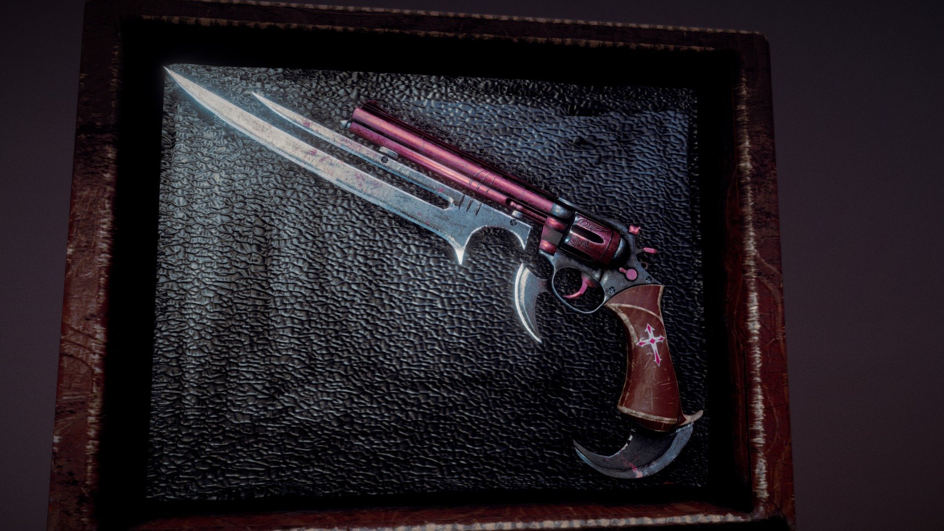 Weapon for my next Character :D https://i1.wp.com/www.gousefreelancefirearmsengraving.com/wp-content/uploads/2017/06/DSCN5955.jpg - Vampire Hunter Gun Blade - Download Free 3D model by Adipriatna 3d model