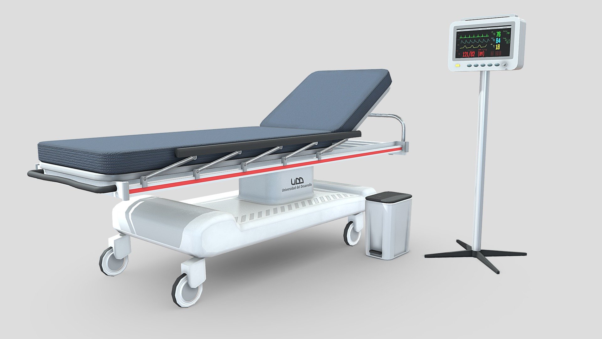 Medical Stretcher - Buy Royalty Free 3D model by Sebastian.BA 3d model