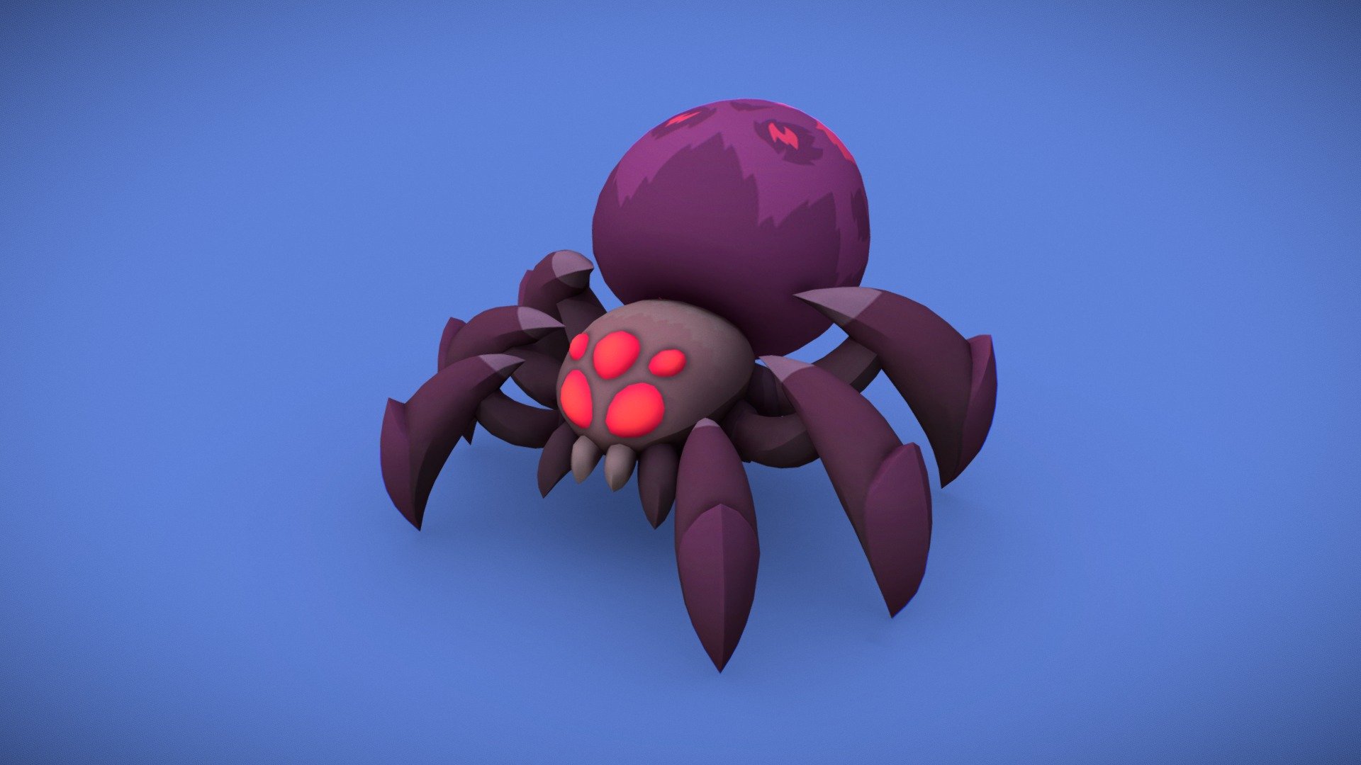 Spider Queen boss model for mobile game &ldquo;Warrior Way – One Way Story