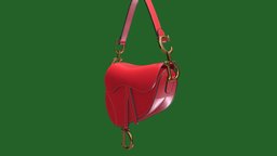 DIOR Bolso Saddle Con Bandolera rojo luxury, fashion, clothes, bag, retail, accesories, dior, escaparatismo