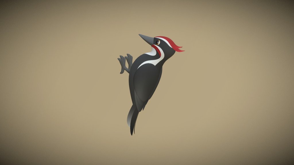 Woodpecker - 3D model by Andriy Kovaliov (@kree) 3d model