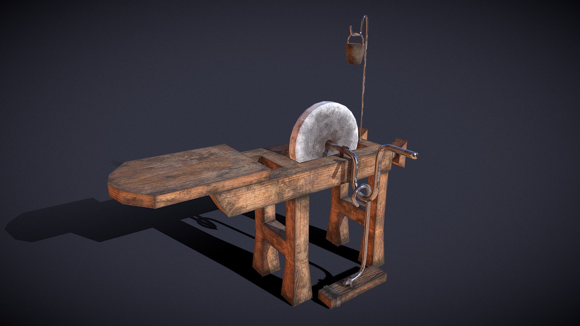 Grindstone 3D Model

Medieval Style Blacksmith Grindstone.

PBR Texture 4096x4096

All Preview Renders were dont in Marmoset Toolbag 3.06 - Grind Stone - Download Free 3D model by GetDeadEntertainment 3d model