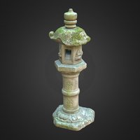 Stone lantern (Toro) photogrammetry, 3dscan