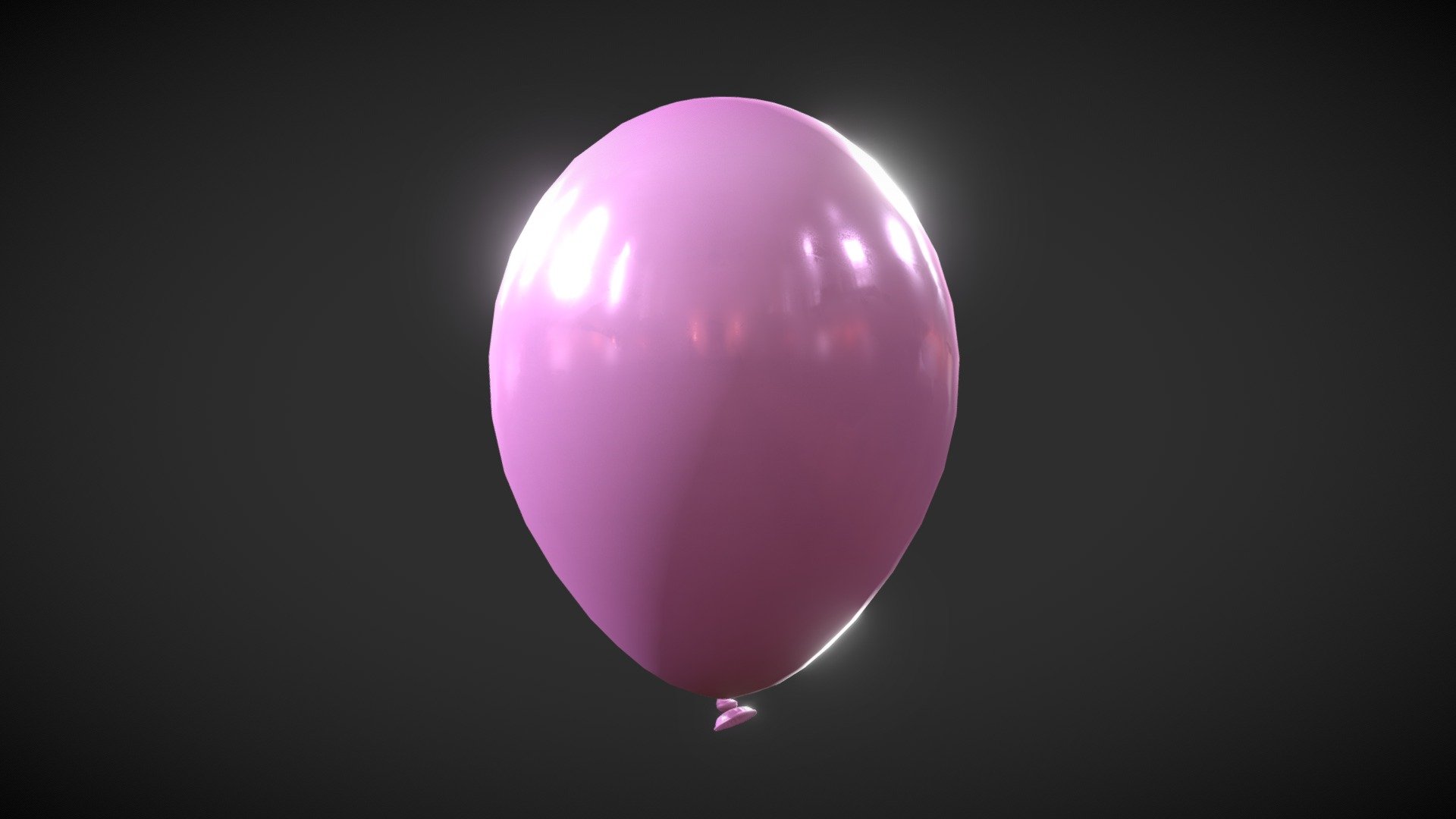 Comes with 12 colour maps and 2 metallic maps to create 24 balloons.
All Textures created in Substance Painter and exported in .PNG PBR roughness/metallic formats.
Logically named objects, materials and textures.
Modelled in Blender 2.91
Textured in Substance Painter 2020.2.1.
Modelled to real world scales.
Fully and efficiently UV unwrapped.
Game ready.
Tested in Marmoset Viewer, Marmoset Toolbag, EEVEE and Cycles.

Formats included

.Blend (Native)
.FBX
.OBJ
.DAE

Objects included

Balloon

Textures included in .png format.
Balloon


Base Colour (Black, Blue, Gold, Green, Orange, PaleBlue, Pink, Purple, Red, Silver, White, Yellow)
Roughness
Metallic ( called NonMetallic for regular balloons and Metallic for metallic balloons)
Normal - (OpenGL)

Poly Counts.

Face count: 1,344
Vert count: 1,314
Triangulated count: 2,624
 - Balloons - Buy Royalty Free 3D model by PBR3D 3d model