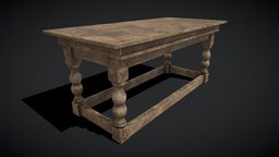 Renaissance Elegant Long Table