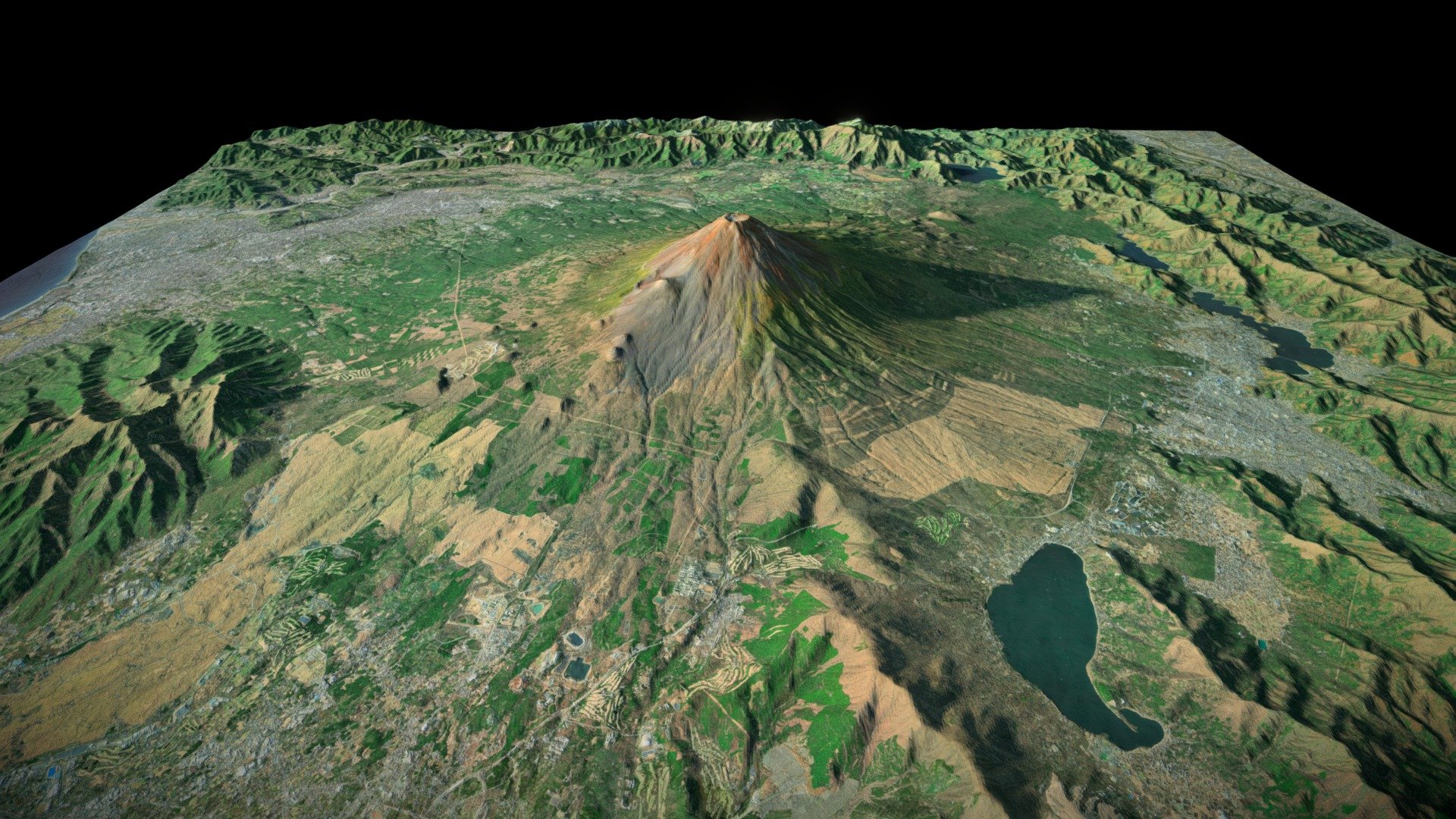 Mount Fuji - Japan
Located on the island of Honshu, 3,776 m (12,389.2 ft.).
Highly detailed 3D terrain based on real-world data.
3D package real-time and offline rendering ready.

3D Assets and Maps available in 8K, 4K, 2K, 1K with 32bit Heightmap (Winter and Summer version included) here:
https://guillaumerenier.myportfolio.com/3d-terrain-mount-fuji

*only low poly model is display on Sketchfab

*Winter version available here: https://skfb.ly/osDyV

I hope you will enjoy this terrain.
Follow me on Instagram for more and feel free to tag me with your artwork https://www.instagram.com/guillaumerenier_art/ - Mount Fuji - Japan (Summer Version) - 3D model by Guillaume Renier (@WillDegrees) 3d model