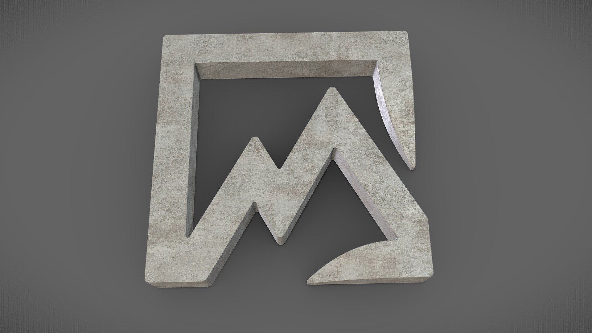 concrete bench 3000x3000x400mm - Monblan concrete bench - 3D model by Andrea Marziano (@3dartel) 3d model