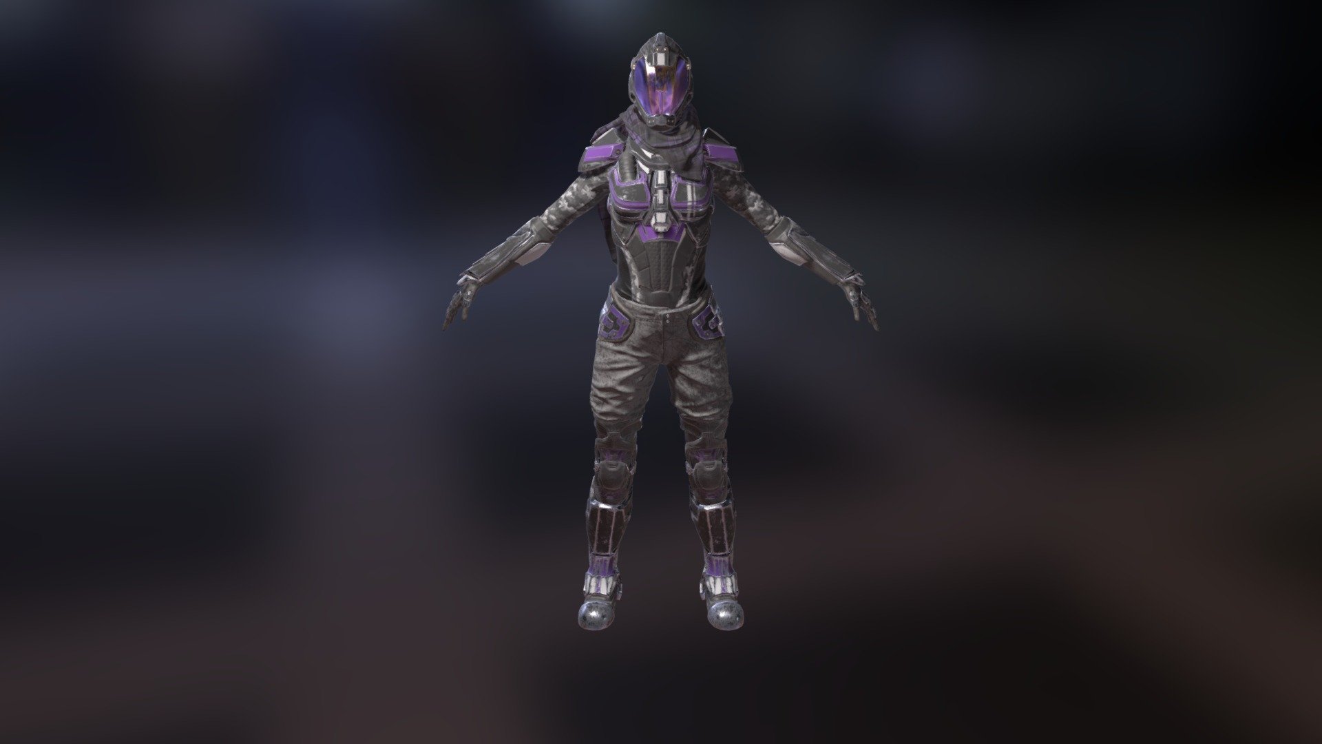 SciFi Female Armor - 3D model by arceyo 3d model