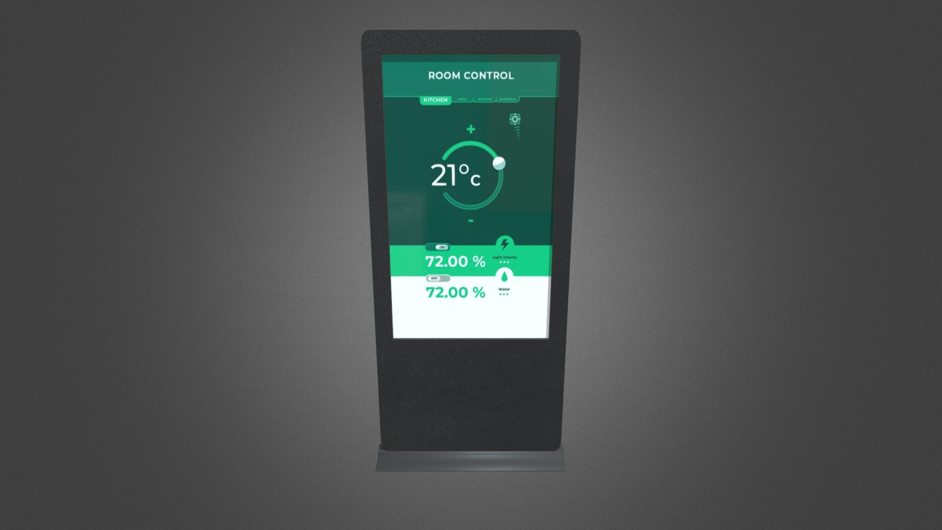Interactive Kiosk to display your messaging or entice visitor engagement 3d model