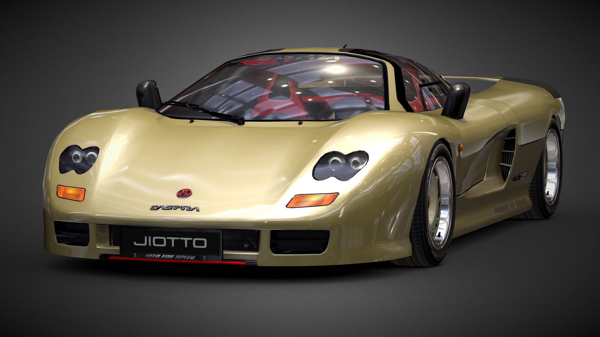 This car is one of the rarest Japanese supercars of the 90s.


I tried to give to this lowpoly model the second life,

and to make this car more beautiful.

now I shared it with you



ALLOWED use this model -

for games.

visual and art projects.

presentations.

(with showing my credits)



FORBIDDEN -

sell.

make a profit with it.

assign their authorship.

upload on other sites.

reupload on SketchFab.



You can also watch wonderful works with my Jiotto Caspita

Work by Patrice TERRIER

https://www.behance.net/gallery/151526759/Jiotto-Caspita?tracking_source=for_you_feed_user_published


Work by Anderson Mancini

https://webflow.com/made-in-webflow/website/jiotto-webgi


YouTube by 幻想レースゲー資料館

https://www.youtube.com/watch?v=IztIIX0q5mw
 - Jiotto Caspita F1 Road Car 1989 By Alex.Ka 3d model